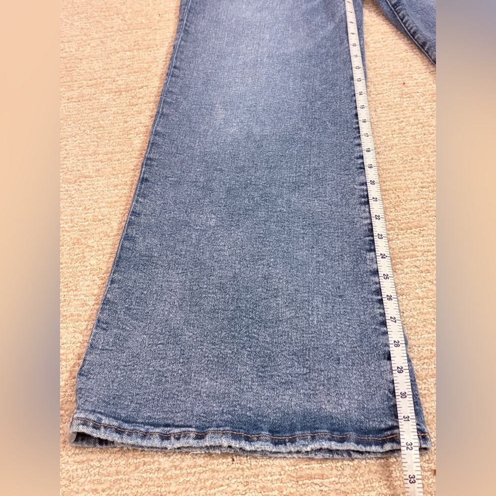 Last 1! NWT Good American Good Waist High Rise Palazzo Jeans - Picture 13 of 16